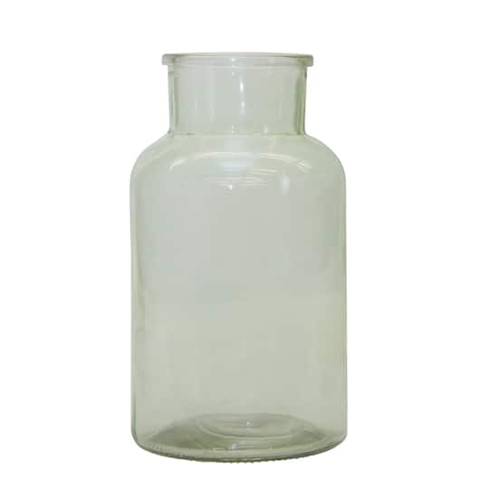 10.25" Sage Green Glass Vase